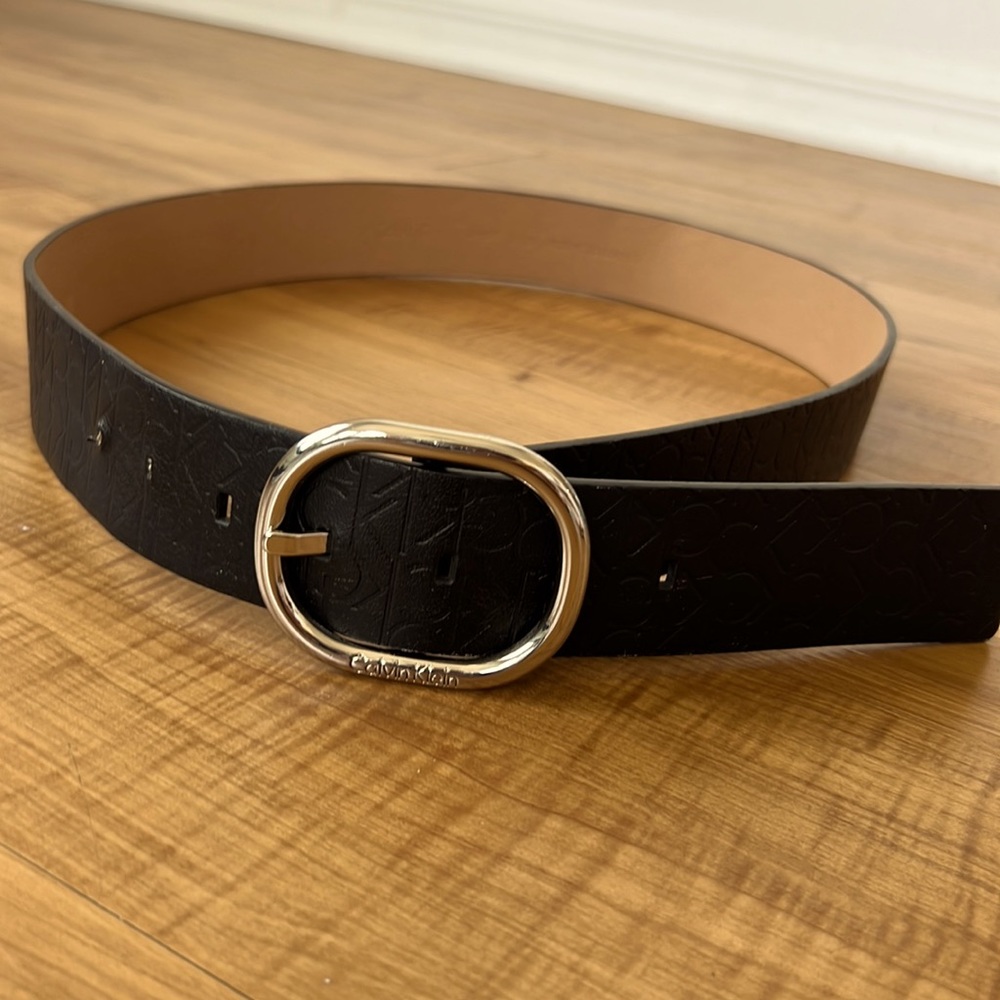 Calvin Klein belt size large with two extra holes punched to fit a size 6 waist